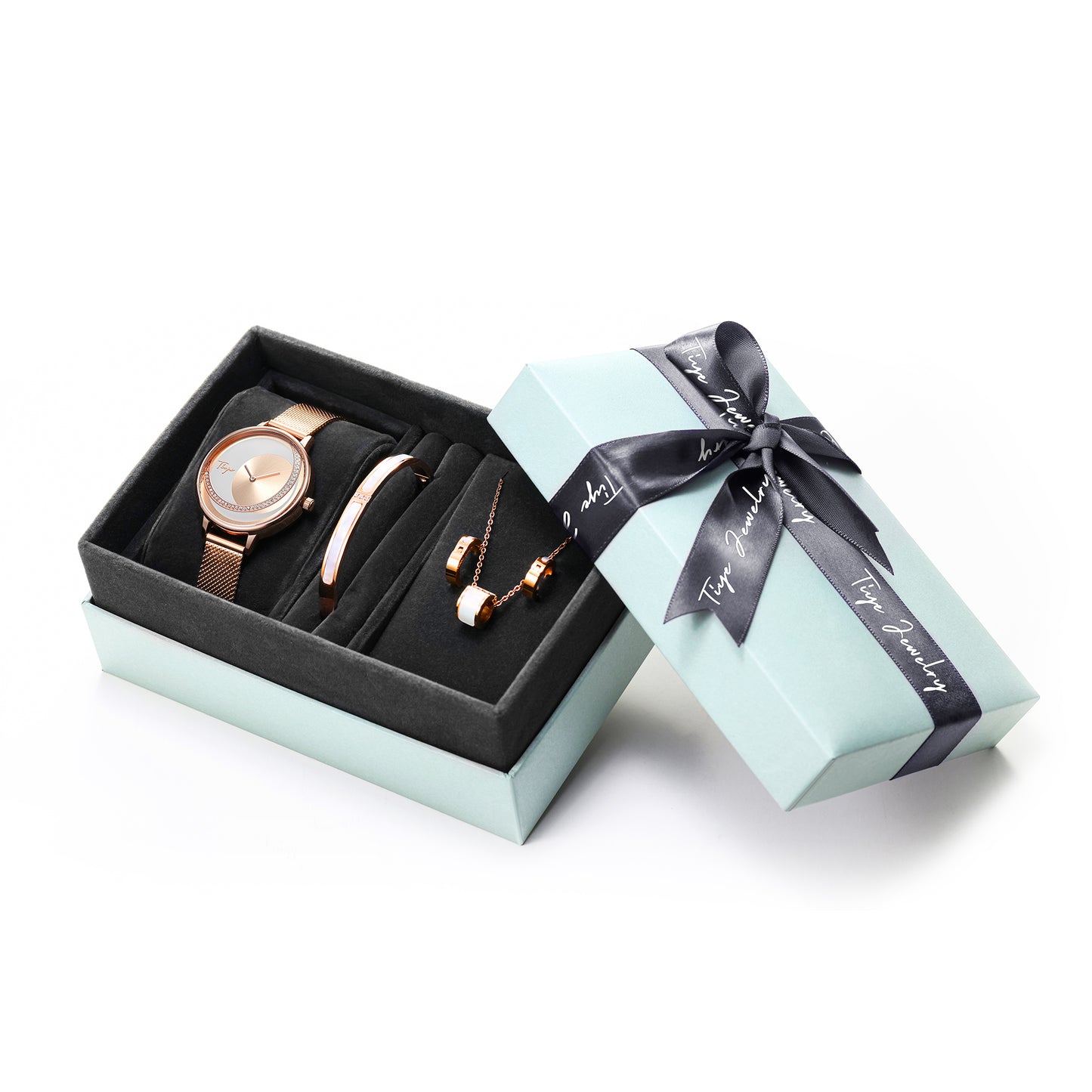 Diamond Shine925 Sterling SilverRose GoldRhodium PlatedAffordable JewelryAffordable Women WatchesAffordable Women Jewelry Affordable Women Watch Sets | stainless steel and rose gold watch