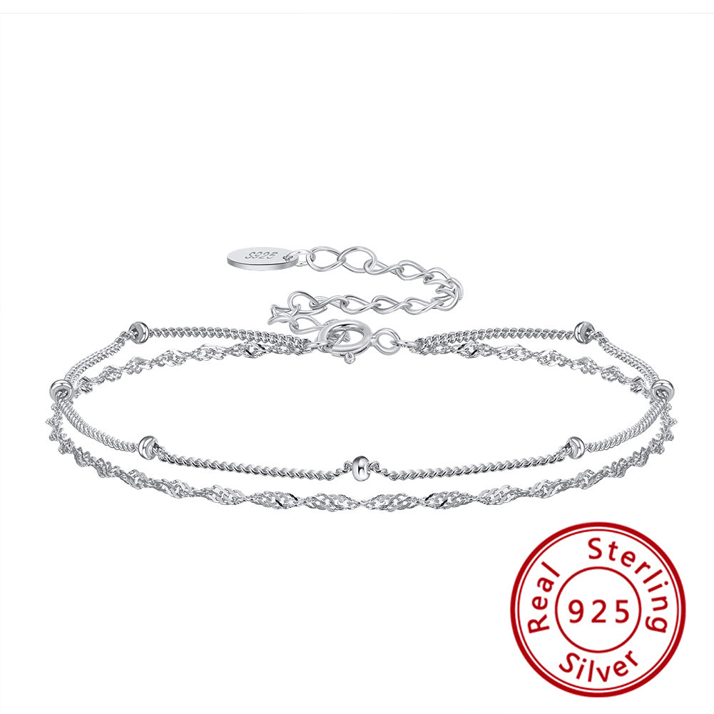 rhodium plated sterling silver bracelet, rhodium plated bracelet, rhodium bracelet womens